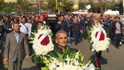 جنازة مهيبة وحشود جماهيرية كبيرة تشيع جثمان صباح فخري |صور
