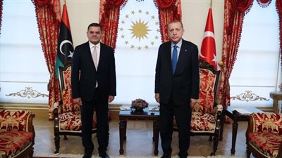 أردوغان يستقبل رئيس حكومة الوحدة الوطنية الليبية عبد الحميد الدبيبة في إسطنبول