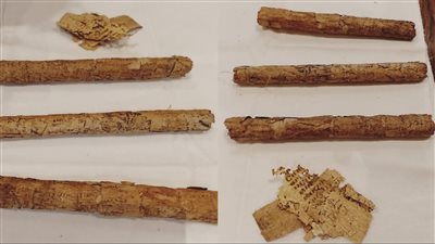 ضبط 13 مخطوطة أثرية تعود إلى قرون مختلفة بمطار القاهرة الدولي | صور 