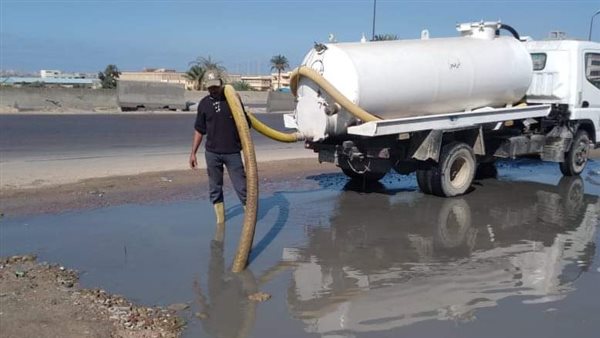 الصرف الصحي بشوارع