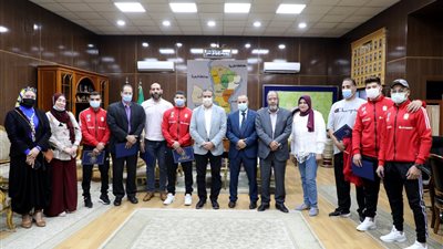 محافظ المنوفية يكرم أبطال المصارعة الفائزين ببطولة البحر المتوسط في اليونان