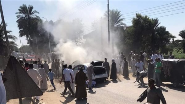 لحظة اشتعال النيران