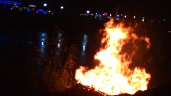 حريق بموقف مسطرد