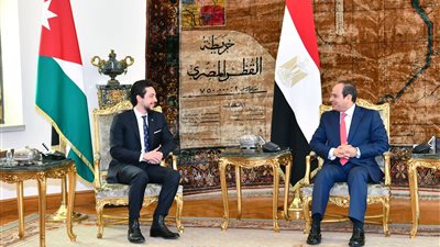 السيسي يستقبل ولي عهد المملكة الأردنية الهاشمية بقصر الاتحادية
