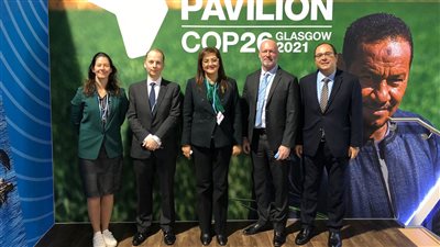 وزيرة التخطيط ‏ تلتقي رئيس بنك HSBC العالمي خلال مؤتمر الأمم المتحدة للتغير المناخي