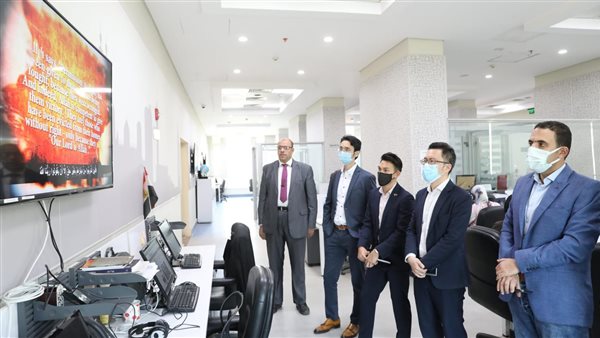 الوفد داخل مرصد الأزهر