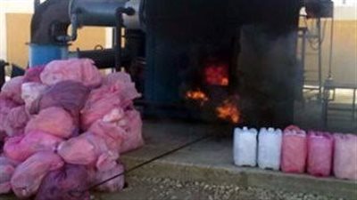 حرق 190 طن مخلفات طبية خطرة في المحارق المعتمدة بالبحيرة