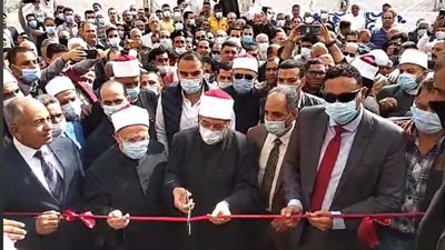 وزير الأوقاف ومفتي الجمهورية يفتتحان مسجد التقوى بالدقهلية