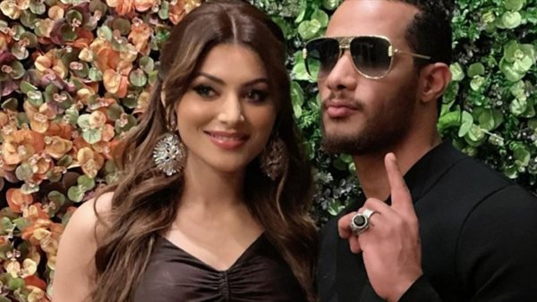 محمد رمضان مع ملكة