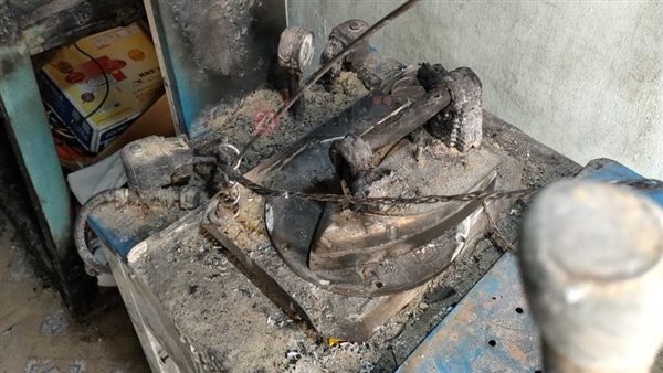 جانب من الحريق 