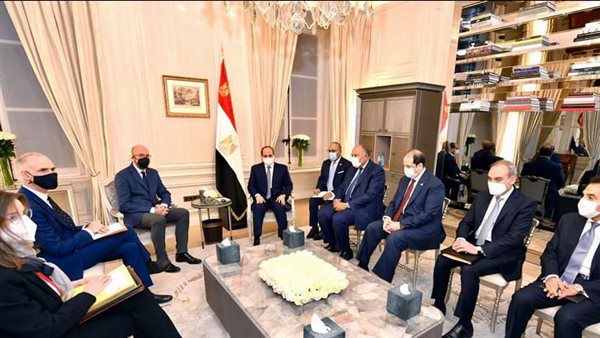 السيسي يلتقي شارل