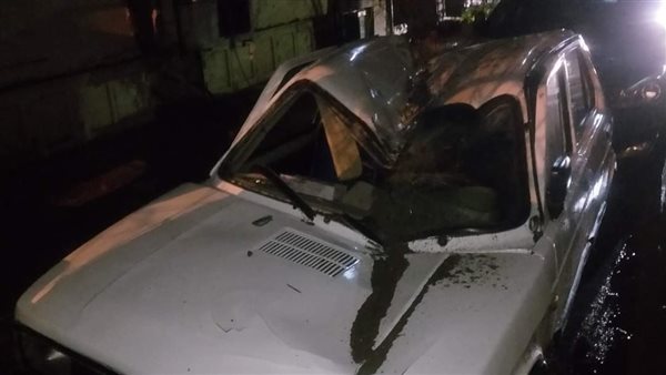 تحطيم إحدى السيارات