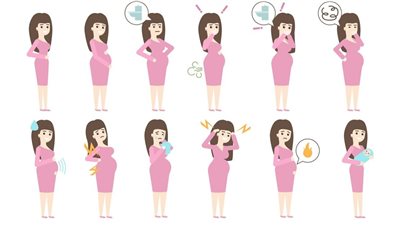 أغربها حب الشباب وحموضة المعدة.. أعراض الحمل بالصور