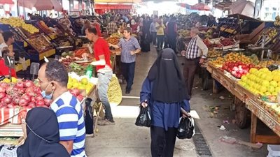 محافظ بورسعيد: انتظام حركة البيع والشراء داخل سوق العصر الجديد | صور