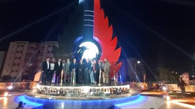 جهاز بدر يفتتح ميدان مصطفى كامل بعد تطويره