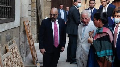 بدء حفل استقبال ولي العهد البريطاني وقرينته بمنطقة الأهرامات