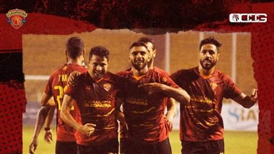 محمد إبراهيم يتقدم لسيراميكا كليوباترا على البنك الأهلي في الشوط الأول