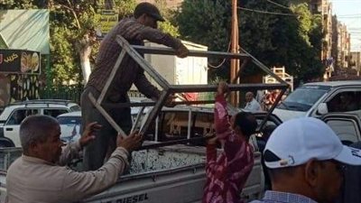 حي غرب أسيوط يشن حملة إشغالات مكبرة لازالة التعديات على الشوارع 