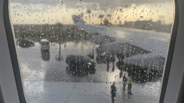 سقوط الأمطار في الإسكندرية