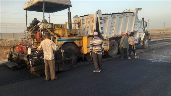 جانب من أعمال الطرق