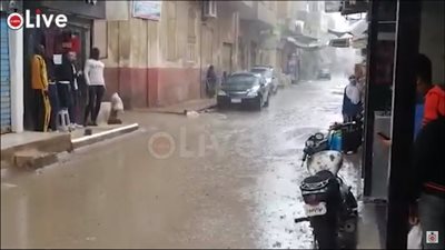 هطول أمطار غزيرة على محافظة الغربية وسط انخفاض درجات الحرارة | فيديو