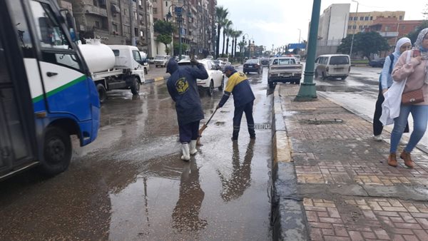 أمطار بشوارع الإسكندرية