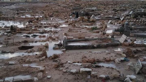 غرق المقابر في مطروح