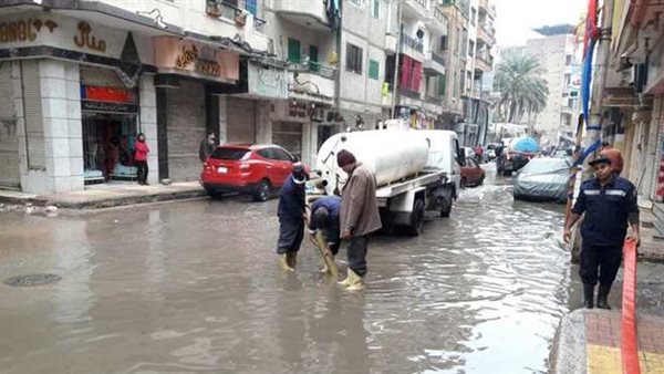 الأمطار الغزيرة على