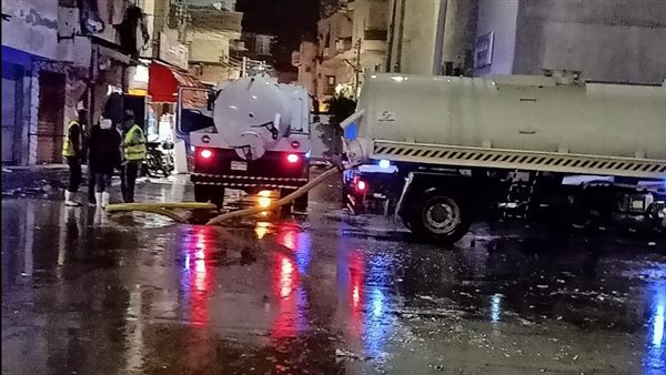 كسح وشفط مياه الأمطار