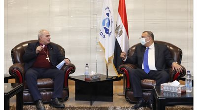 أندريه زكي يستقبل مطران الكنيسة الإنجيلية اللوثرية في الأردن والأراضي المقدسة