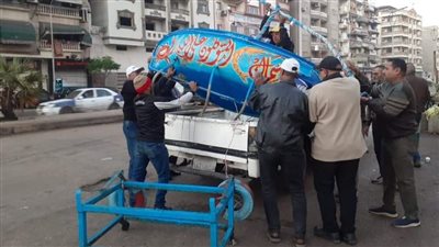 حملات مكبرة لرفع كافة الإشغالات والمخالفات بنطاق حي المناخ | صور