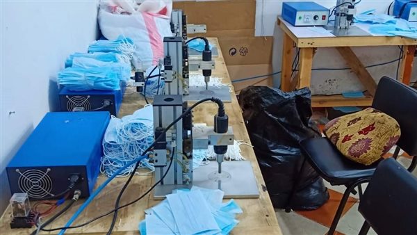 مصنع كمامات دون ترخيص