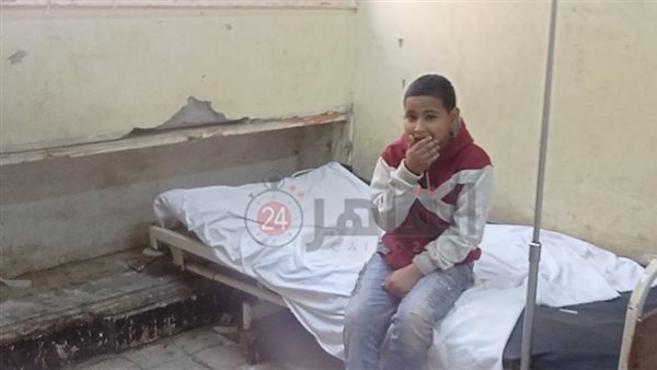 تلميذ مصاب أثناء