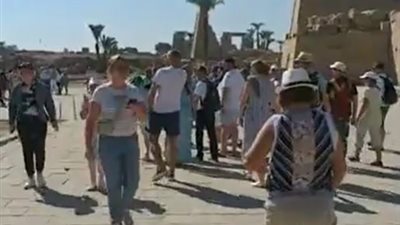 بث مباشر| قبل ساعات من افتتاح طريق الكباش.. توافد أعداد كبيرة من السائحين على معبد الكرنك