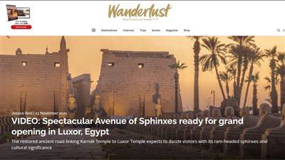 الأقصر مقصد السياحة العلاجية.. مراسم رائعة.. الصحف العالمية تستعد لافتتاح طريق الكباش