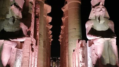 بدء العرض الموسيقي في افتتاح طريق الكباش بقيادة المايسترو نادر عباسي