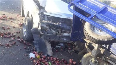 إصابة 5 أشخاص في حادثة تصادم سيارتي ميكروباص بالبحيرة