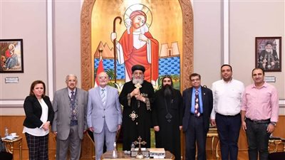 البابا تواضروس يستقبل الأمين العام لمجلس كنائس الشرق الأوسط
