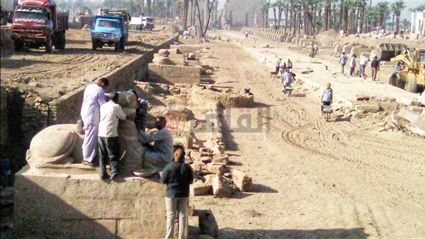 طريق الكباش قديمًا