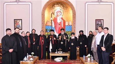 البابا تواضروس الثاني يستقبل بطريرك السريان الكاثوليك | صور