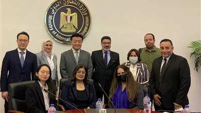 التعاون الدولي تبحث مع وفد بعثة البنك الكوري المشروعات الجارية والمستقبلية