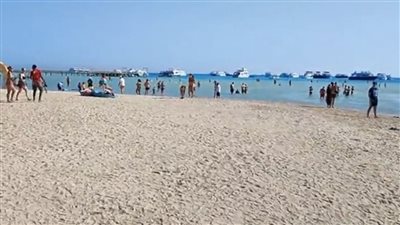 بث مباشر| شواطئ جزيرة الجفتون بمدينة الغردقة تشهد إقبالًا كبيرًا من المصطافين الأجانب