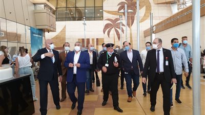 اللجنة العليا للتفتيش الأمني والبيئي تتفقد مطار شرم الشيخ | صور
