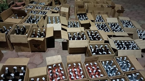 ضبط زجاجات خمور مهربة