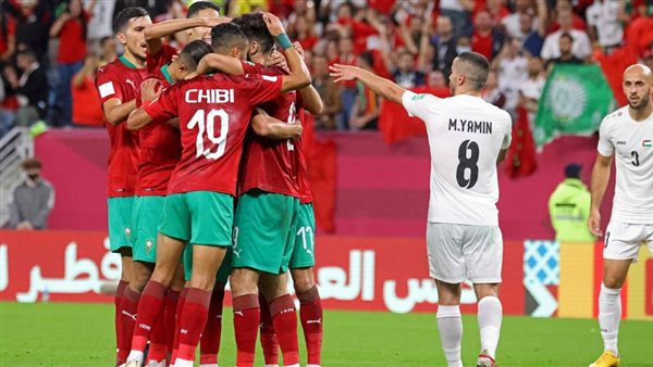 مباراة المغرب وفلسطين