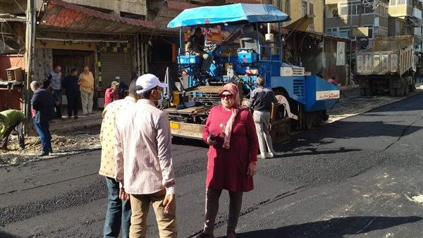 رصف شوارع حي العرب 