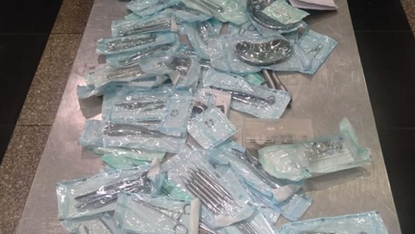 المضبوطات أثناء عرضها