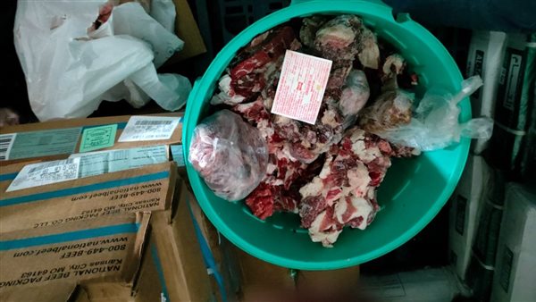 ضبط 212 كيلو لحوم
