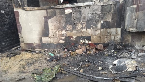 جانب من آثار الحريق