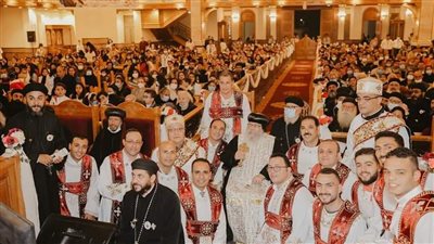 إيبارشية البحيرة تحتفل باليوبيل الذهبي للأنبا باخوميوس 